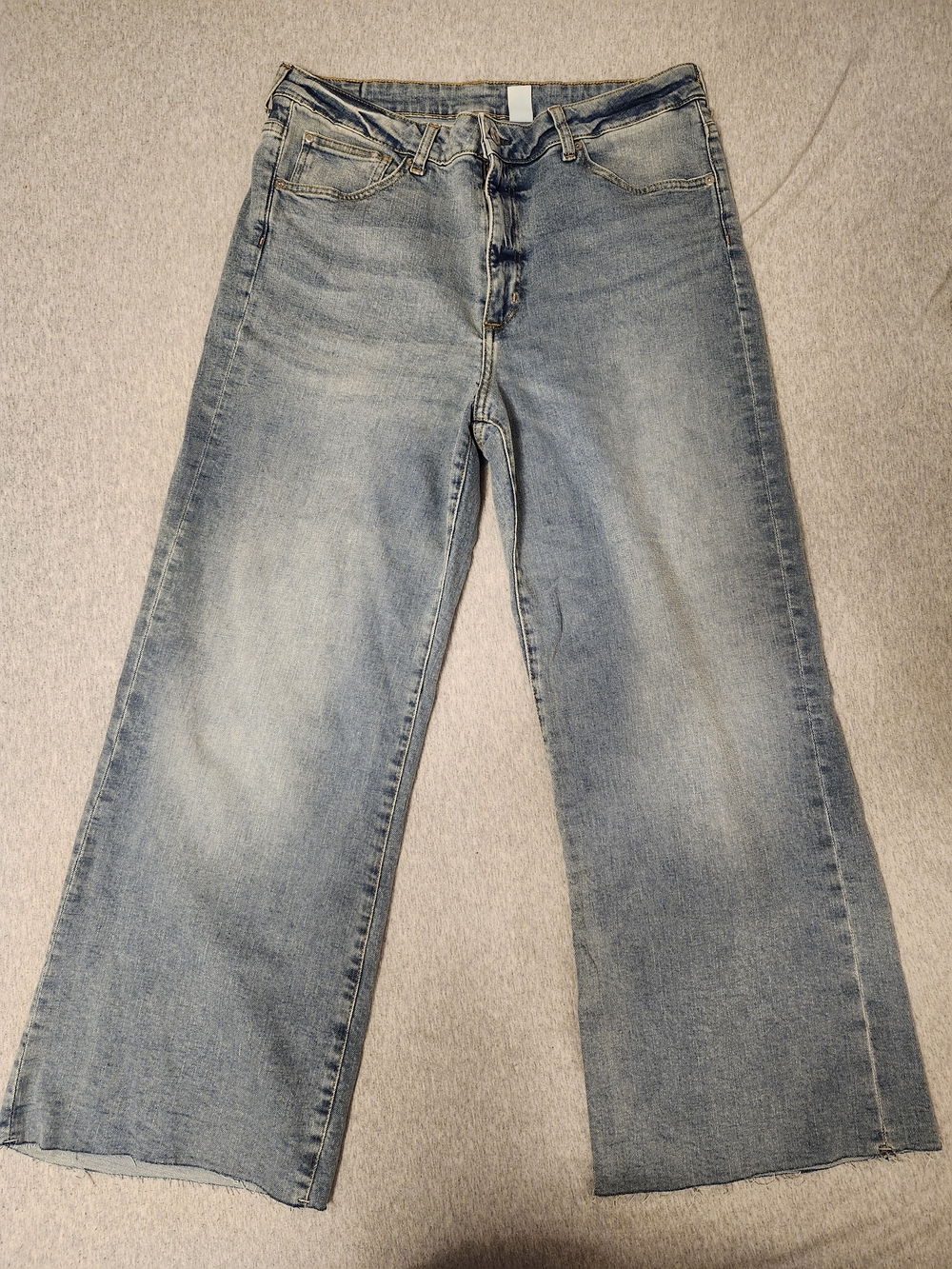 H&M Light Blue Wide High Waist  Jeans